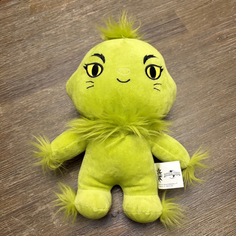 Universal Studios The Grinch Cindy-Lou Who Green Plush 2013 Dr Seuss 10"